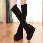 Wedge Long Boots