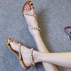 Pearl Genuine Leather Sandals