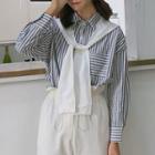 Striped Shirt / Straight Fit Pants