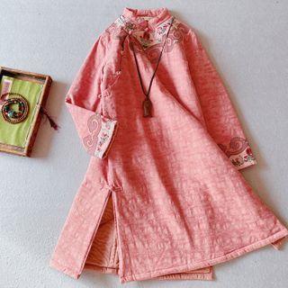 Traditional Chinese Long-sleeve Padded Dress