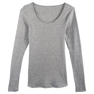 U-neck Long-sleeve Top