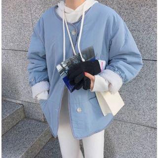 Reversible Shearling Padded Coat