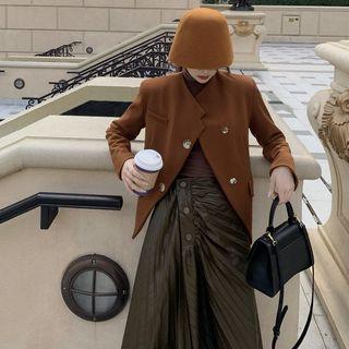Plain Blazer / Irregular Skirt