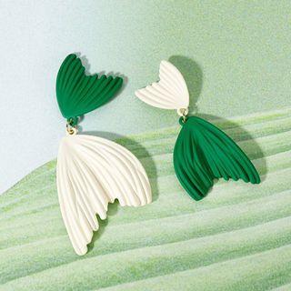 Mermaid Tail Asymmetrical Alloy Dangle Earring