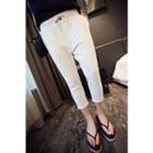 Cropped Slim Fit Pants