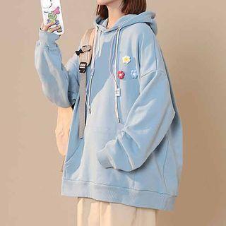 Flower Accent Hoodie