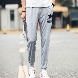 Star Print Jogger Pants