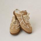 Open-back Faux-fur Trim Sneakers
