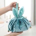 Rabbit Ear Drawstring Makeup Pouch