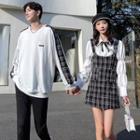 Couple-matching Shirt / Mini Overall Dress / Sweatshirt / Pants / Set