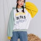 Letter Hoodie Multicolor - One Size