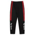 Plus Size Contrast-trim Printed Sweatpants