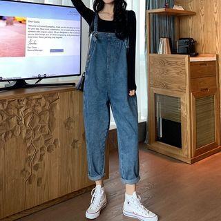Pocket Wide-leg Dungarees