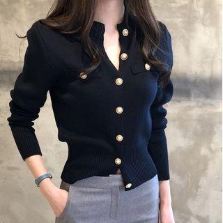 Plain Slim Fit Cardigan