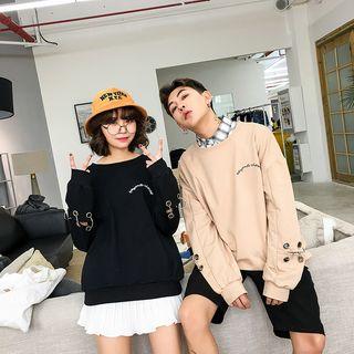 Couple Matching Long-sleeve Cutout Top