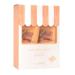 The Saem - Natural Daily Cleansing Foam Special Set - 4 Types Honey