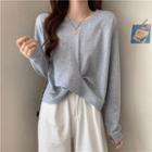 Ruched Sweatshirt