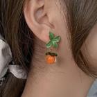 Orange Glaze Dangle Earring