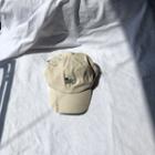 Palm Tree Embroidered Baseball Cap Off-white - One Size