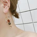 Hoop Drop Earring / Clip-on Earring