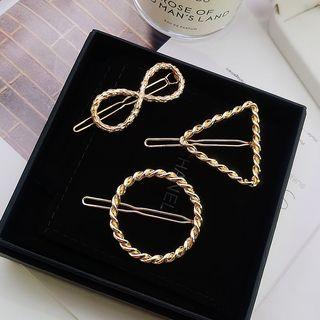 Twisted Geometric Hair Clip (various Designs)