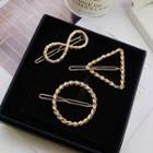 Twisted Geometric Hair Clip (various Designs)