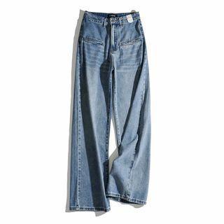 High-waist Loose-fit Straight Leg Jeans