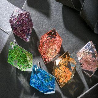 Floral Faux Crystal Ear Stud