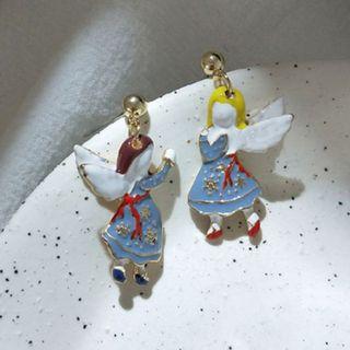 Non-matching Glaze Angel Dangle Earring