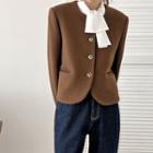 Boxy-fit Woolen Jacket