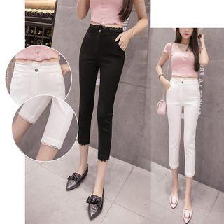 High-waist Skinny Cropped Pants