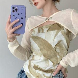 Asymmetrical Camisole Top + Shawl