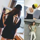 Short-sleeve Crewneck Plain T-shirt
