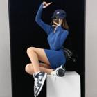Half-zipper Slim-fit Knit Mini Dress