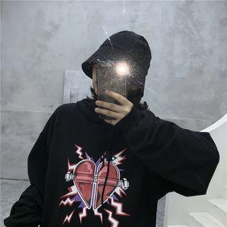 Heart-graphic Hoodie