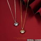 925 Sterling Silver Rhinestone Chinese Opera Pendant Necklace
