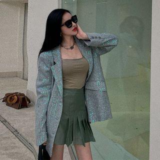 Single Breasted Sequined Blazer