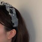 Flower Faux Pearl Mesh Headband