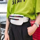 Faux Leather Colored Zipper Waist Bag
