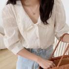 Short-sleeve Pointelle Shirt
