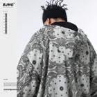 Reversible Paisley Print Button Up Jacket