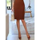 High-waist H-line Skirt