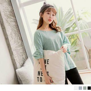 Elbow Sleeve Loose-fit T-shirt