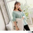 Elbow Sleeve Loose-fit T-shirt