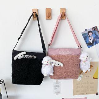 Fleece Panel Canvas Tote Bag