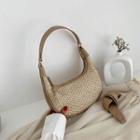 Mini Woven Panel Crossbody Bag