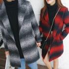 Couple Matching Double-breasted Gradient Long Coat