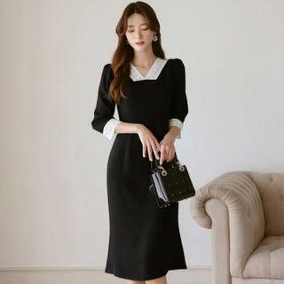 Lace-trim Mermaid Dress