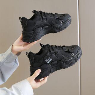Lace Up Wedge Sneakers