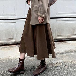 A-line Long Accordion Pleat Skirt